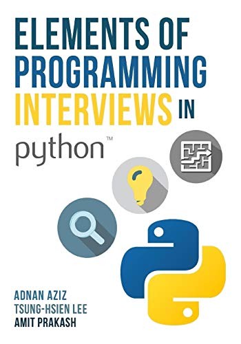Cover of Elements of Programming interviews in python