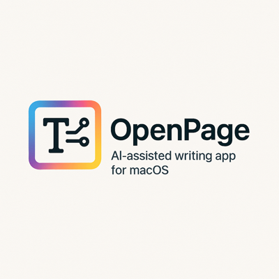 Preview for OpenPage - AI-Enhanced Writing App for macOS